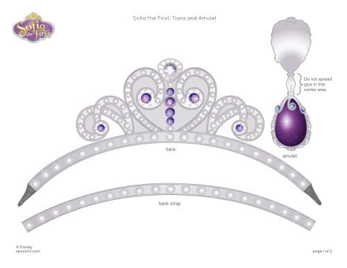 Download Sofia The First Tiara And Amulet Template
