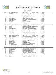 London sotf day race results d2 17thnov12