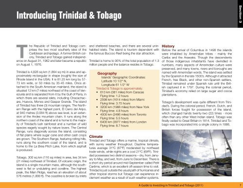 A Guide to Investing in Trinidad and Tobago (2011) - Ministry of ...