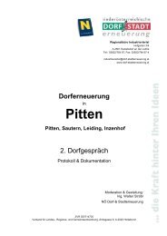 Dorferneuerung - Pitten