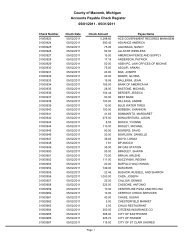 BK: Consolidated Check Register Short - Macomb County