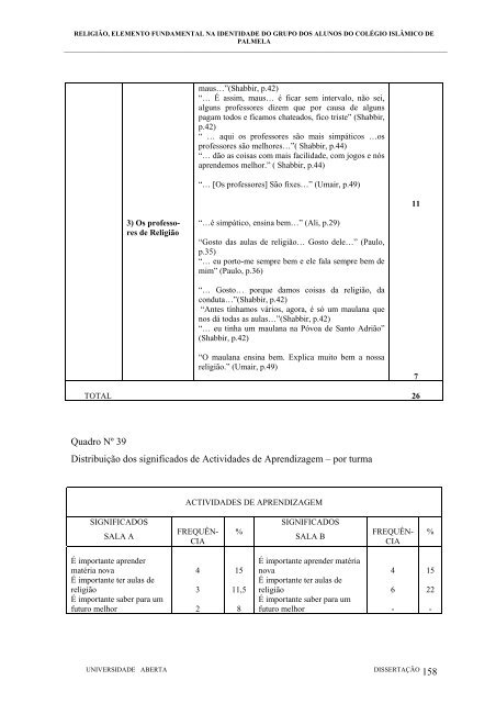 mestrado em relações interculturais - Universidade Aberta