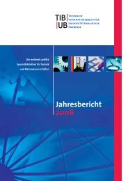 Jahresbericht der TIB/UB Hannover 2008