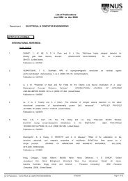 List of Publications - Department of Electrical and Computer ...