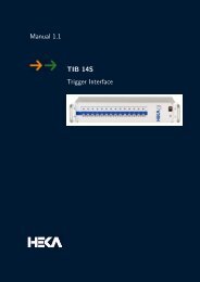 TIB 14S Manual - HEKA Elektronik Dr. Schulze GmbH