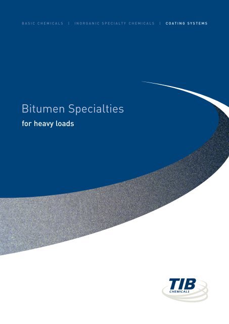 Bitumen Specialties - TIB Chemicals AG