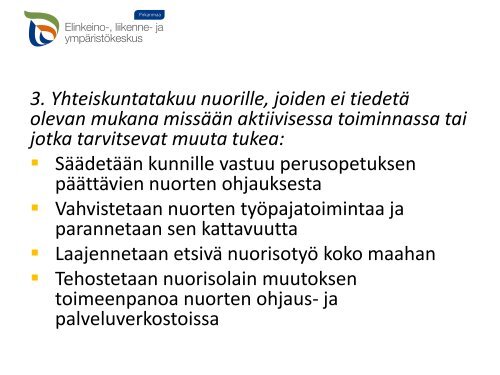 Koulutustakuu - Nuoren perusoikeus - Jukka Peltokoski
