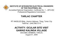 tarlac chapter activity: ocular site visit gawad kalinga village