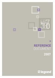 2007 reference document - Legrand