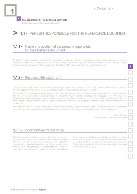 2007 reference document - Legrand