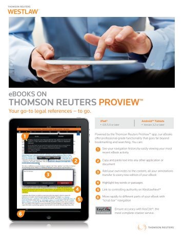 THOMSON REUTERS PROVIEW™ - West - Westlaw