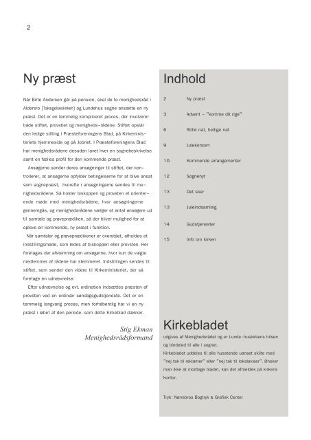 KIRKEBLADET - Lundehus Kirke