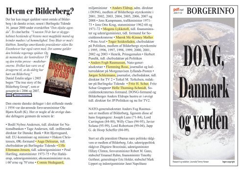 Hvem er Bilderberg? - Fjordvenner