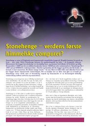 Stonhenge - en himmelsk computer? - Astrolom - Tore Lomsdalen