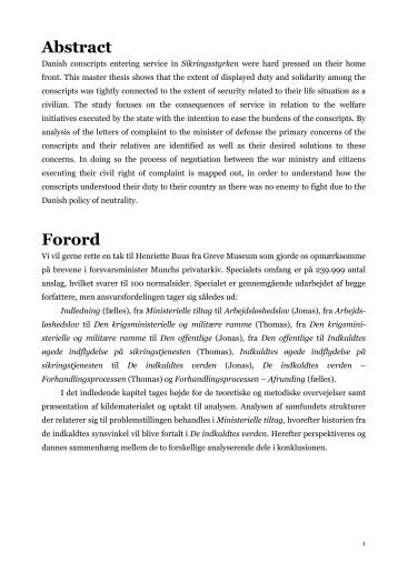 Abstract Forord - Roskilde Universitet