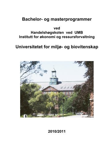 Studiehåndbok for 2010-2011 (pdf) - UMB