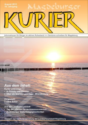 Ausgabe September 2012 - Seniorenvertretung Magdeburg