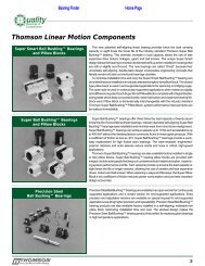 Class L Thomson industries for end supported applications Super Smart self-aligning ABB; use with 1.25 in Diameter Shaft Pillow Block Flanged Closed Thomson SSUFB20-ABB 