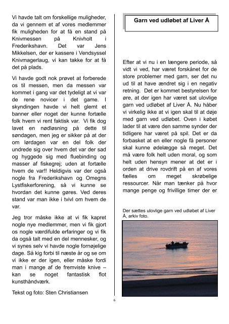 VANDPOSTEN Nr. 3 Juni 2012 Lystfiskeriforeningen for Liver Å 26 ...