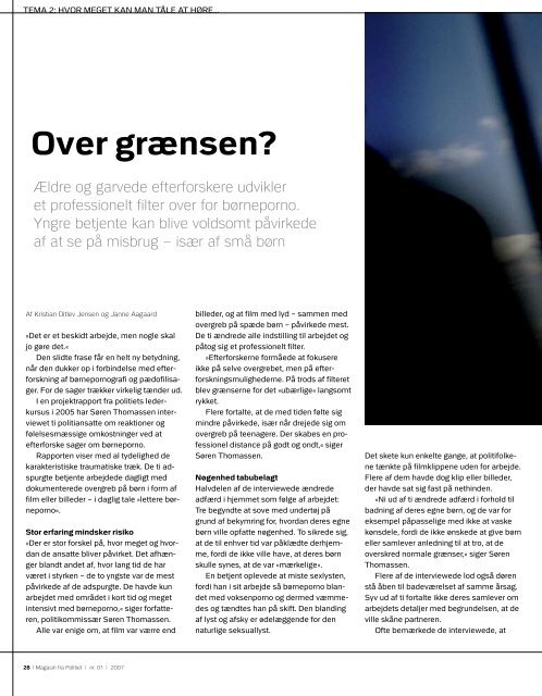 Politi Magasinet 01 - 1. juni 2007 - Politiets