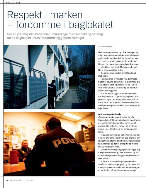 Politi Magasinet 01 - 1. juni 2007 - Politiets