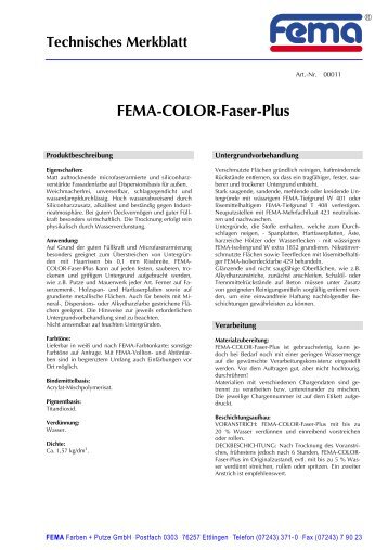 FEMA-COLOR-Faser-Plus - FEMA Farben + Putze GmbH