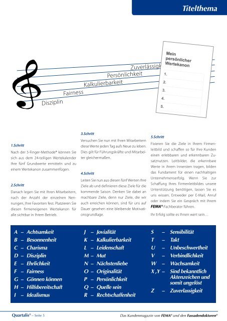 Quartalis 01/2012 - PDF - FEMA Farben + Putze GmbH