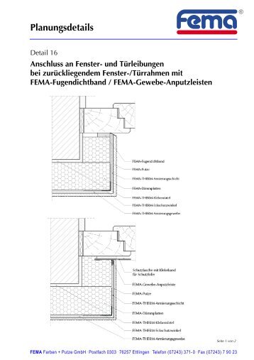 Planungsdetails - FEMA Farben + Putze GmbH