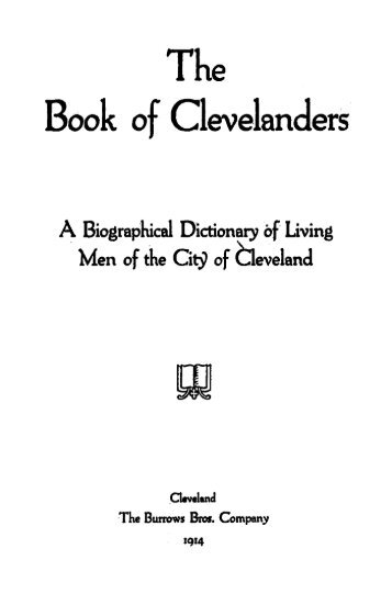 Book of Oevelanders - Virtual Library of the Public Library of Cincinnati