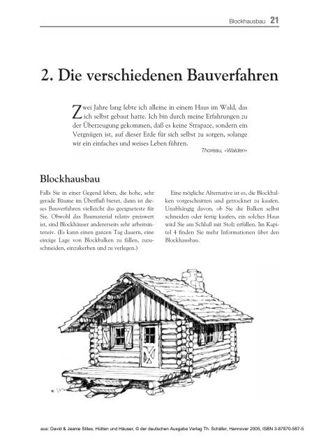 2. Die verschiedenen Bauverfahren - Blockhausbau - Verlag Th ...