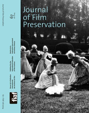 Journal of Film Preservation - FIAF