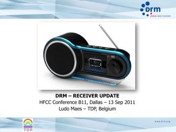 DRM Receiver Update - HFCC