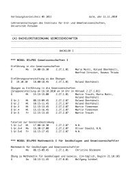 Vorlesungsverzeichnis WS 1011 Golm, den 11.11.2010 ...