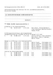 Vorlesungsverzeichnis WiSe 2011/12 Golm, den 20.10.2011 ...