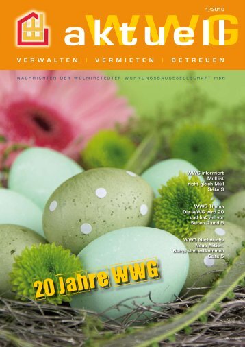 Ausgabe 01/2010 - Wolmirstedter Wohnungsbaugesellschaft mbH