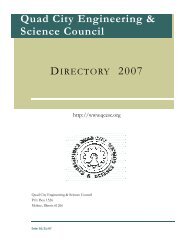 Link to PDF Directory of QCESC Member Societies - Quad City ...