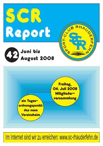 39 September bis 42 Juni bis August 2008 - Sport-Club Rhauderfehn