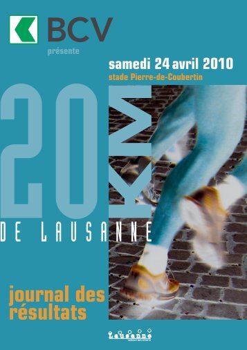 Journal des résultats [PDF - 12'182 ko] - 20 km de Lausanne