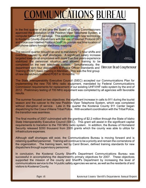 2007 ANNUAL REPORT Part 1.cdr - Kootenai County Sheriff Office