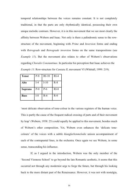 Anton Webern and the influence of Heinrich Isaac