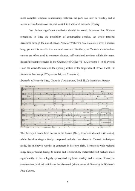 Anton Webern and the influence of Heinrich Isaac