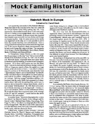 Heinrich Mock In Europe - INGenWeb