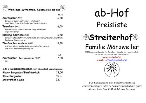 Wein ab Hof f-374r Walter - Streiterhof