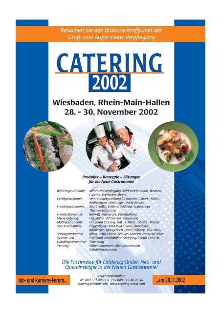 Jahrgang 2 · Ausgabe 2002 - Existenz Gastronomie