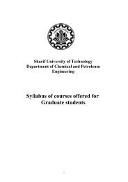 Syllabus of courses offered for Graduate students