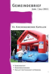 Gemeindebrief 3 2011 - Evangelische Kirchengemeinde Moers
