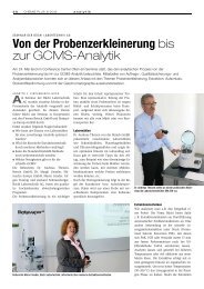 Von der Probenzerkleinerung - BÜCHI Labortechnik