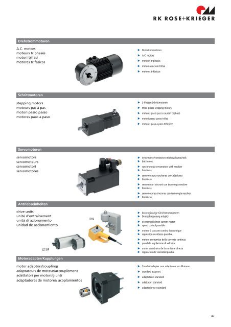 RK ROSE KRIEGER Produktübersicht Product overview ... - Eling.sk