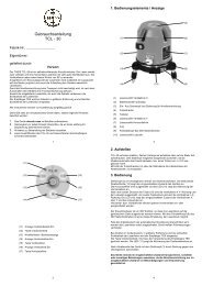 Gebrauchsanleitung - bei Theis Feinwerktechnik