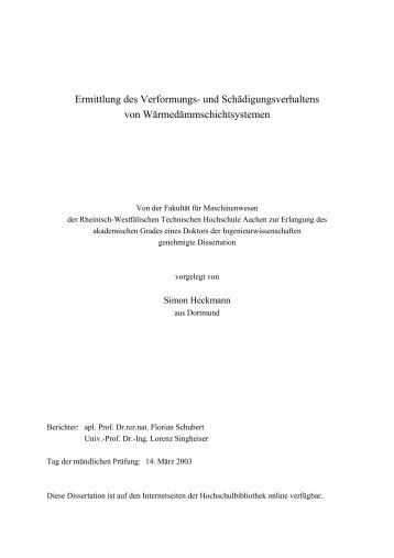 Thesis - RWTH Aachen University